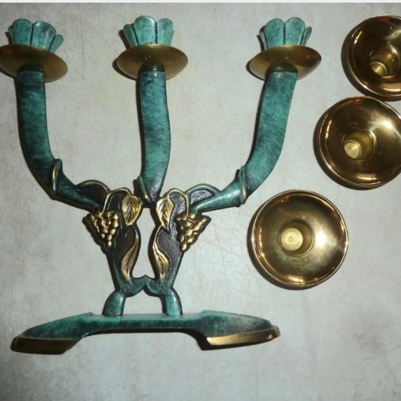 VINTAGE CANDELABRA, MADE IN ISRAEL-BRAND NEW - Picture 2 of 3